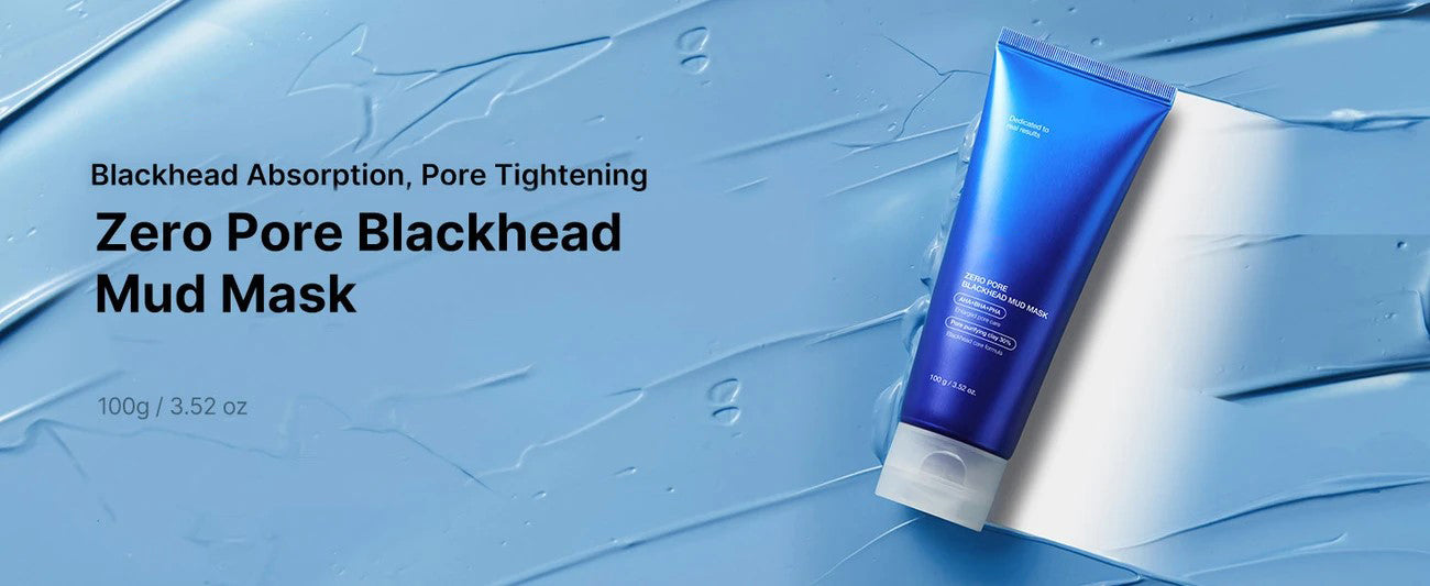 Mascarilla Facial de Arcilla Contra Poros y Puntos Negros - Enfriamiento de la Piel y Cierre de Poros 🩵💙