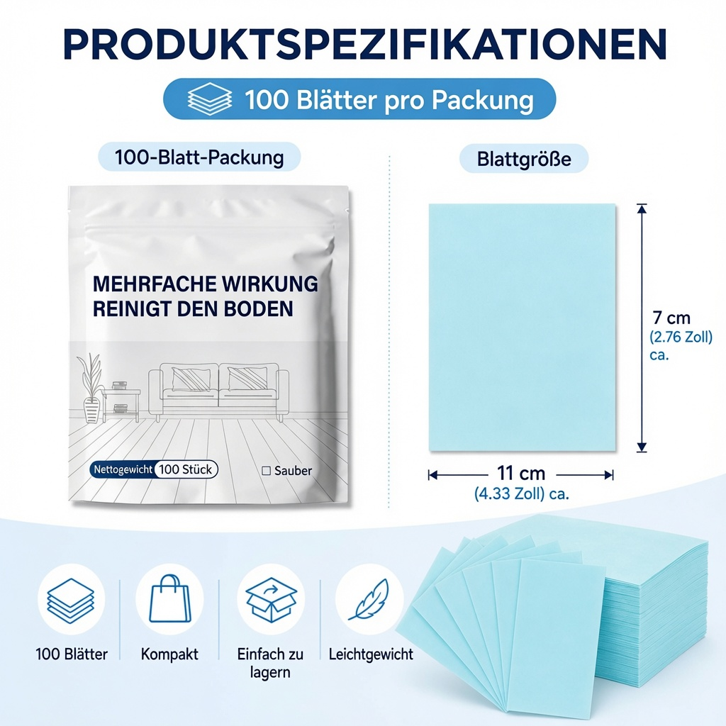 IEY® Multi-Effekt-Bodenreinigungstücher (100 Stück)