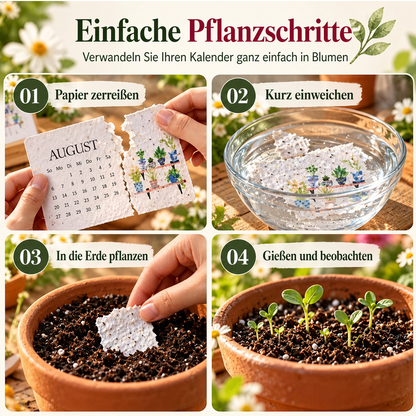 Toaimer®🌱 2027 Pflanzbarer Kalender – Nutzen. Einpflanzen. Wachsen sehen.🌱 ☀