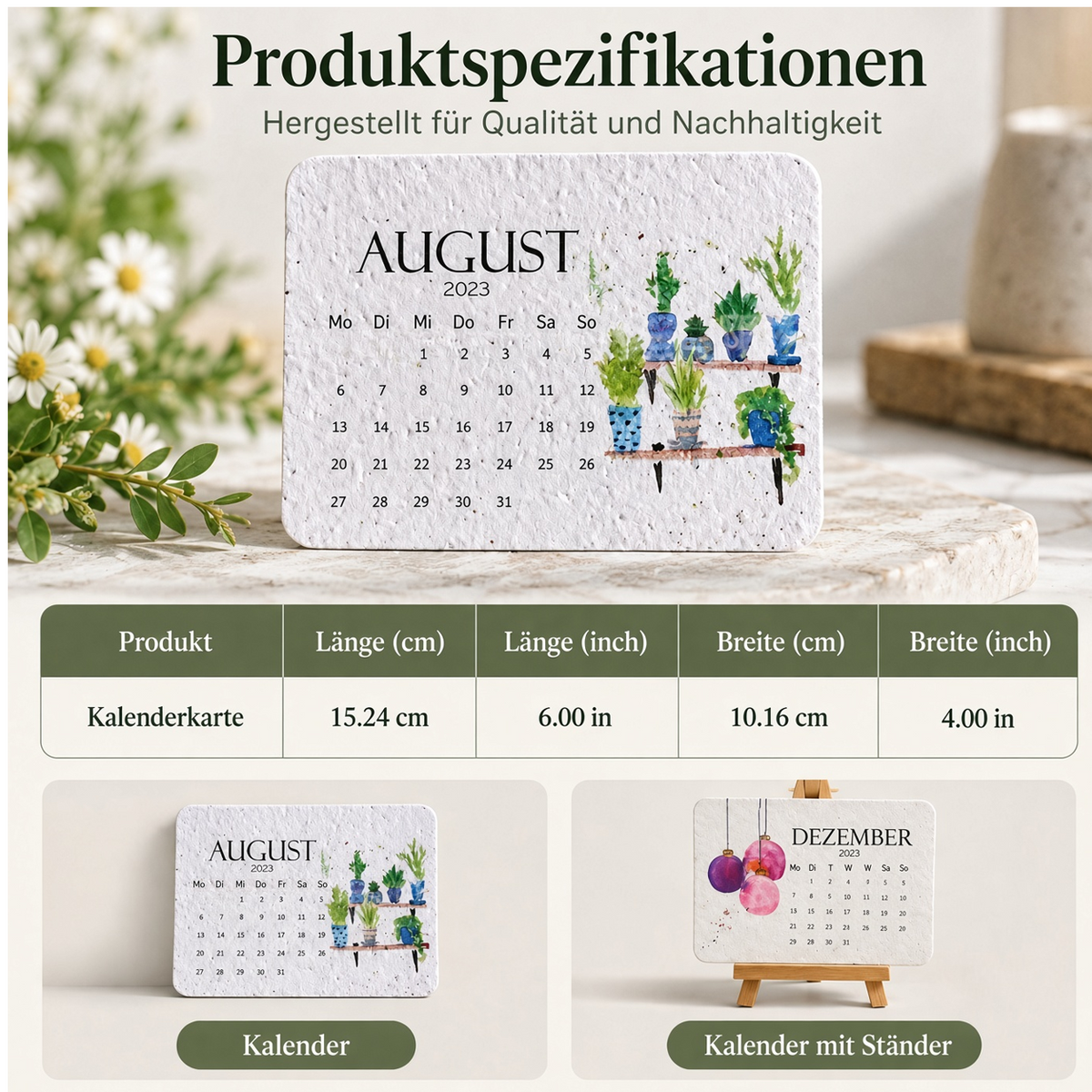 Toaimer®🌱 2027 Pflanzbarer Kalender – Nutzen. Einpflanzen. Wachsen sehen.🌱 ☀