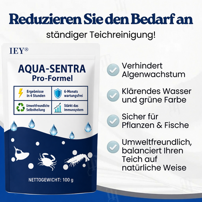 🐟✨IEY® Aqua-Sentra Pro Formel – Algen-Albtraum beenden, Teich-Schönheit schnell wiederherstellen!