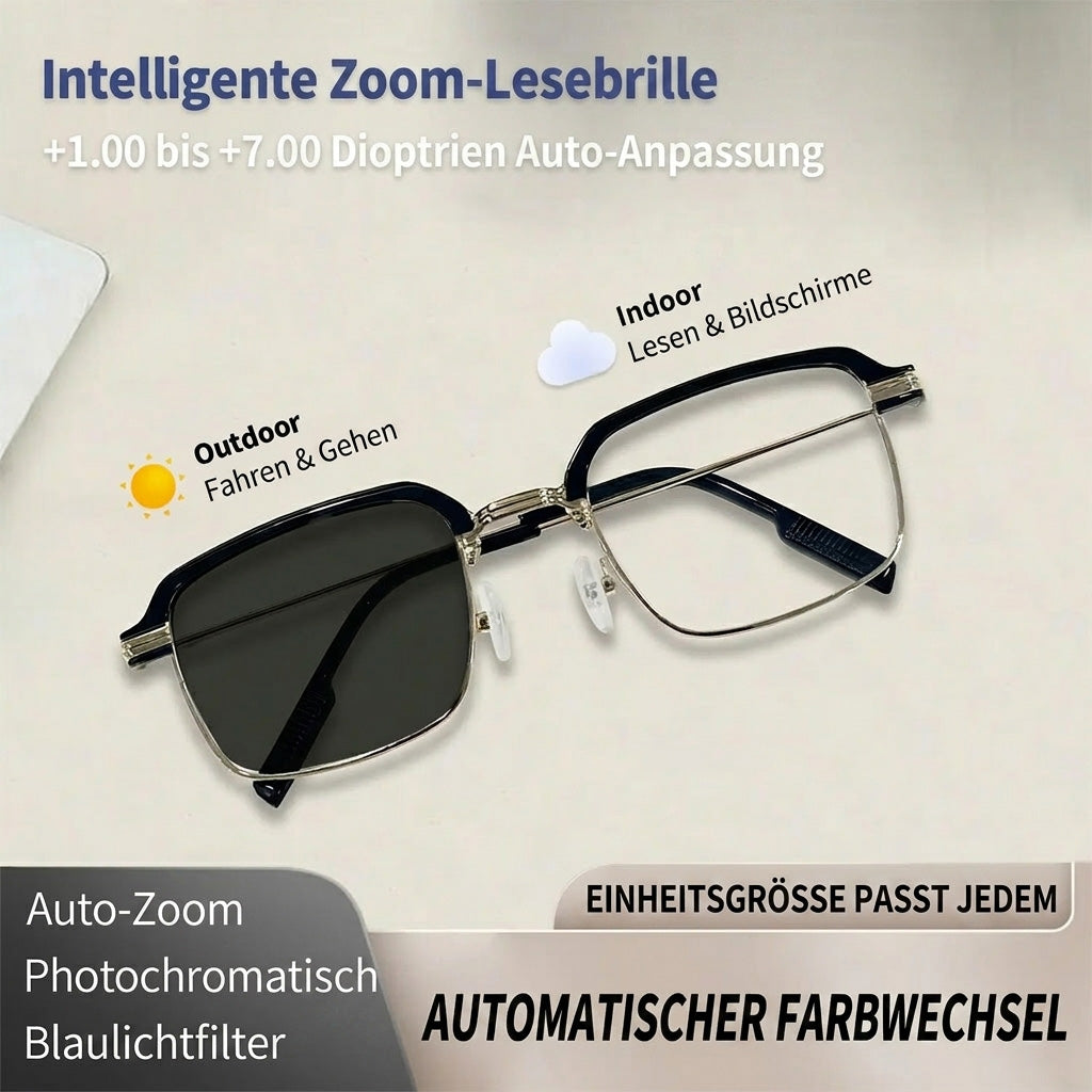 🔥Sale am letzten Tag: 60 % Rabatt 👓 Oneswear® ✨ Selbstregulierende HD-Lesebrille🐟