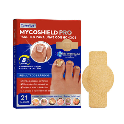 ⚡Resultados en dos días + reparación de calidad profesional 🏥CureVivo® MycoShield Pro Parches para uñas con hongos🎁🎁🎁