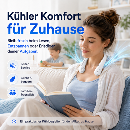 Sommer-Sale🔥⚡ Billhol® Nur heute 49% RABATT – ❄️ Immer einen kühlen Kopf bewahren – Der neue tragbare Nackenventilator | Freie Hände • Ultraleicht • USB wiederaufladbar 🐟