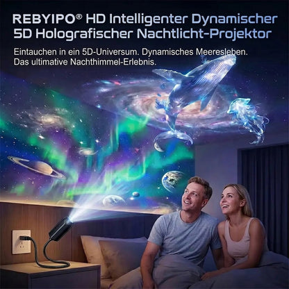 🐟🔥 Nur heute – 70 % Rabatt! | REBYIPO® Nachtlicht-Projektor – Intelligenter holografischer Sternenprojektor 🌠