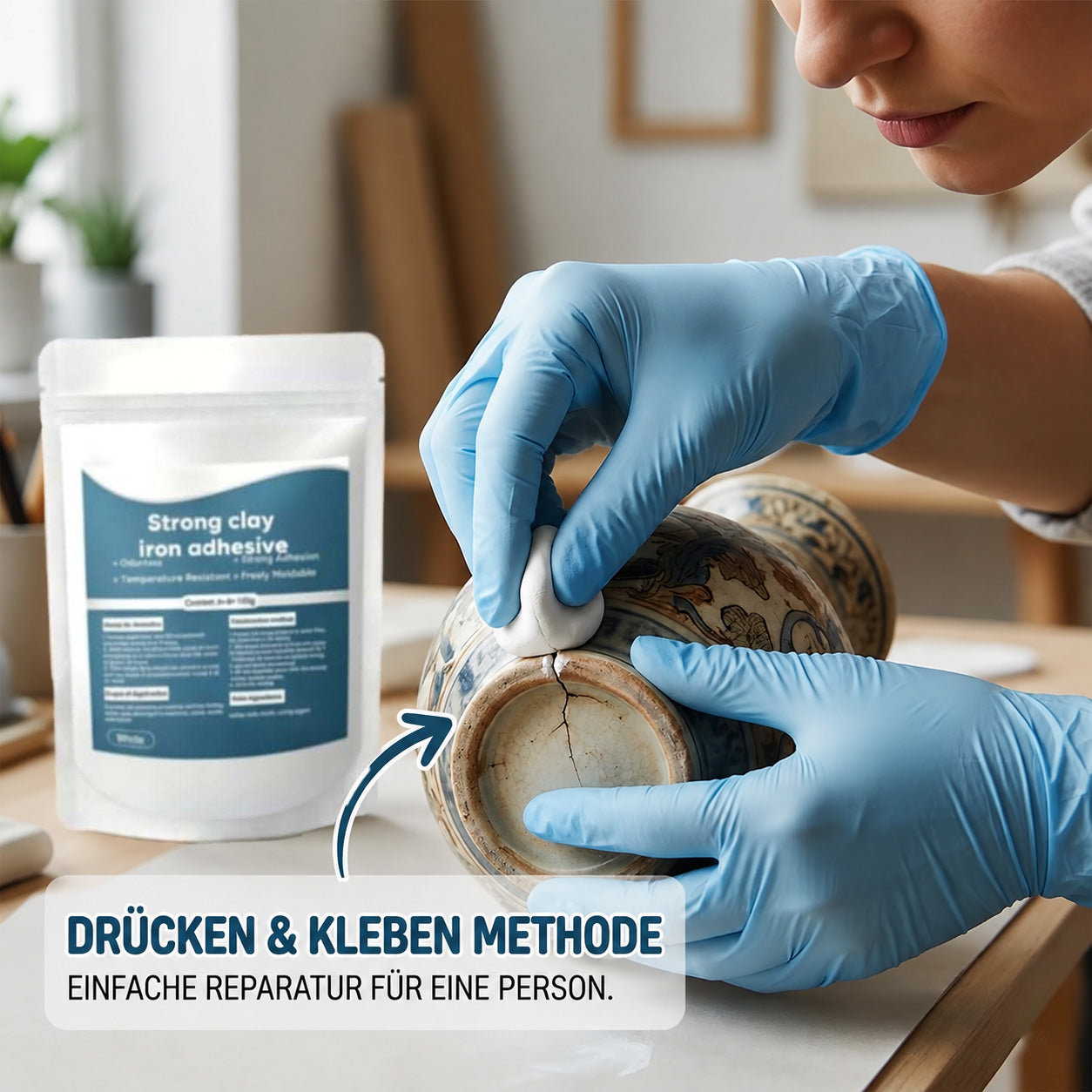 𝐁𝐢𝐥𝐥𝐡𝐨𝐥®🔥JETZT 50% RABATT SICHERN🔥 Wasserdichter hitzebeständiger Epoxidkitt-Reparaturset