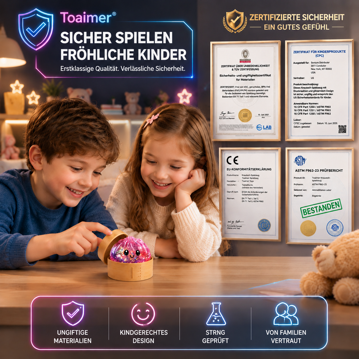 Sommer-Sale🔥🐟🚨 LETZTER TAG: 50% RABATT SICHERN! | Toaimer® Magisches Jiaozi-Schiel-Gesicht Anti-Stress-Squishy 🥟