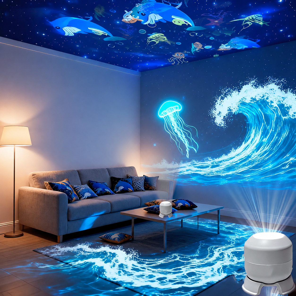 Sommer-Sale🔥🐟Letzter Tag 70% RABATT丨REBYIPO® STERNENMEER — Intelligenter 5D-Holografie-Sternenhimmel- & Ozean-Projektor 🌠
