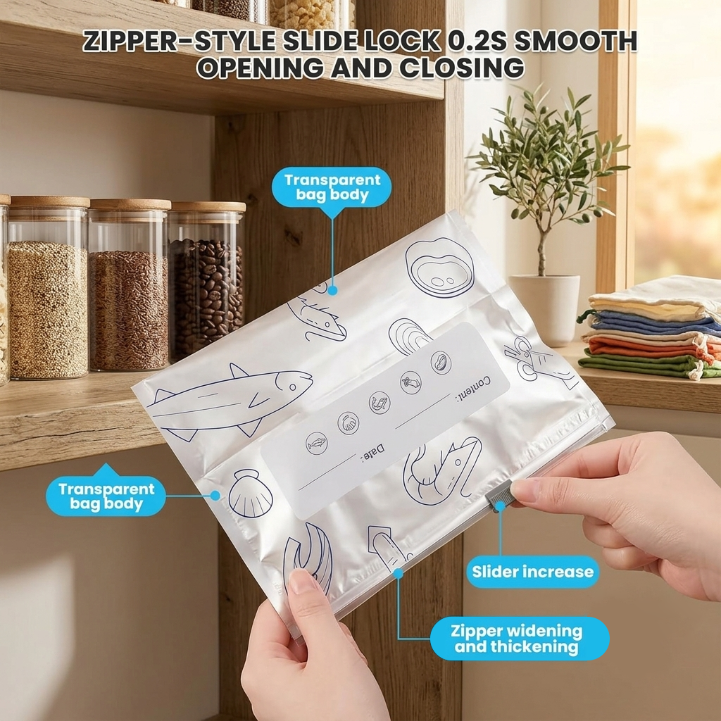 🔥SVOZK®  50% OFF Today! 30PCS Reusable Foil Food Storage Bags – Keep Food Fresh, Sealed & Organized