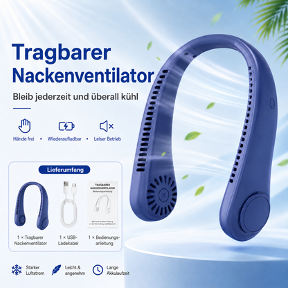 Sommer-Sale🔥⚡ Billhol® Nur heute 49% RABATT – ❄️ Immer einen kühlen Kopf bewahren – Der neue tragbare Nackenventilator | Freie Hände • Ultraleicht • USB wiederaufladbar 🐟