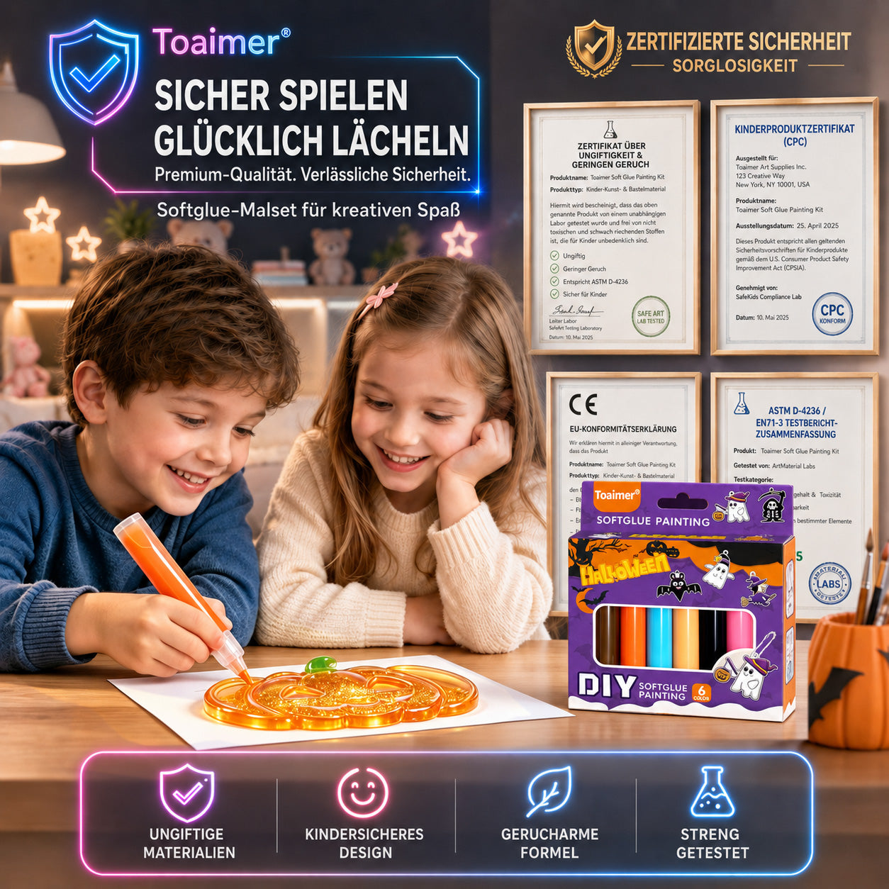 🚨 NUR HEUTE: 50% RABATT! 🎃 Toaimer® Magisches 3D-Leucht-Bastelset 👻