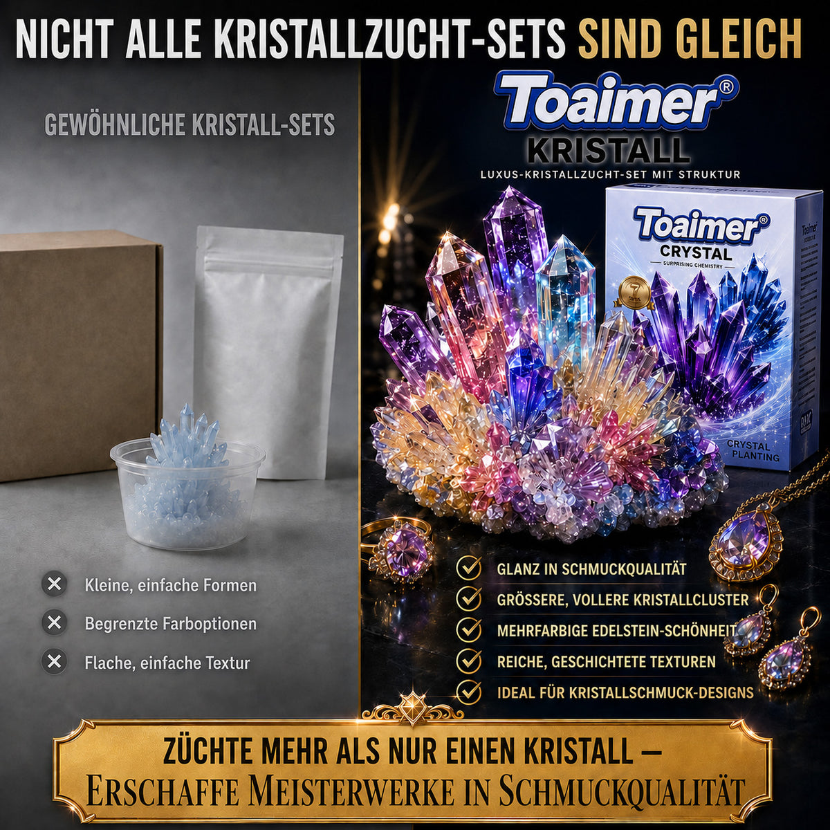 💥Heute 50% sparen | Toaimer® CrystalGenesis — Züchten Sie Ihren eigenen Luxuskristall-Schmuck🐟💎