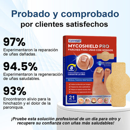 ⚡Resultados en dos días + reparación de calidad profesional 🏥CureVivo® MycoShield Pro Parches para uñas con hongos🎁🎁🎁