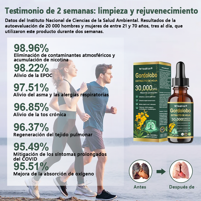 Oficial | Healrize® Limpieza pulmonar orgánica  Gordolobo  Extracto de hoja  Gotas 🎀 Fórmula clínicamente probada y altamente concentrada que alivia la tos, la flema, el asma y la EPOC: respire mejor y más rápido.💎