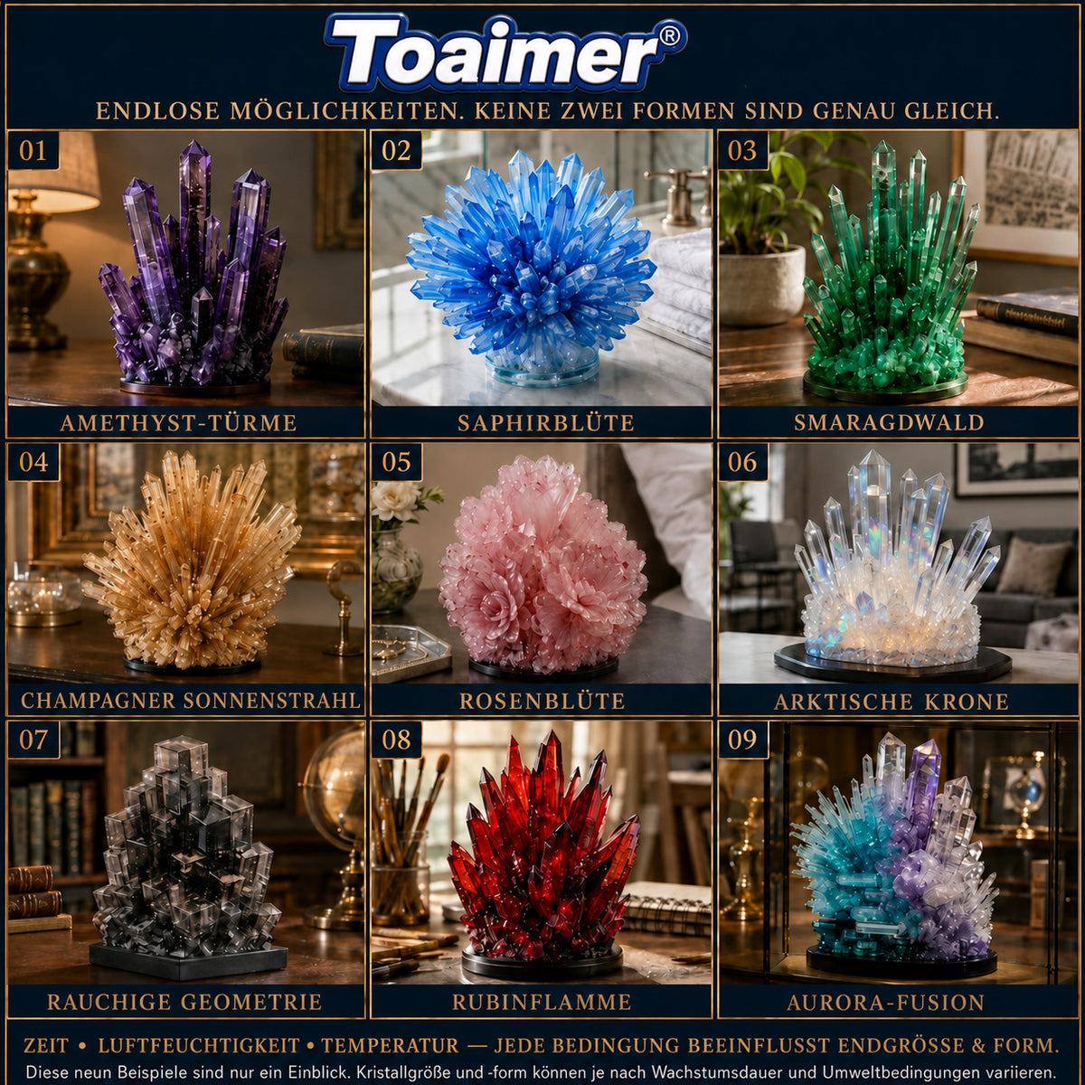 💥Heute 50% sparen | Toaimer® CrystalGenesis — Züchten Sie Ihren eigenen Luxuskristall-Schmuck🐟💎