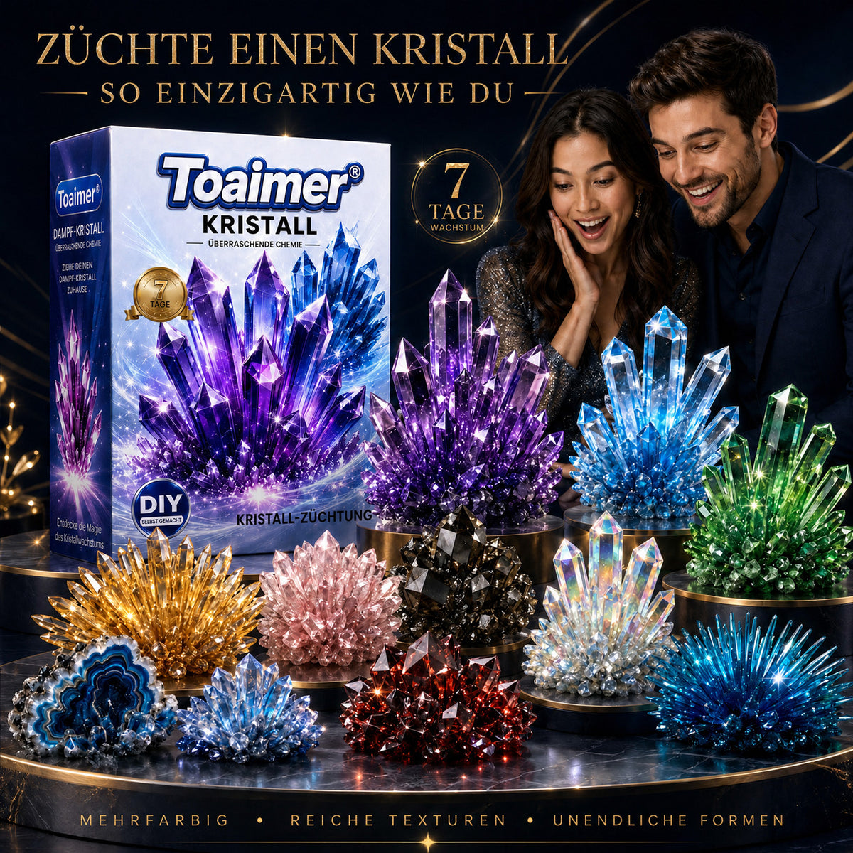 💥Heute 50% sparen | Toaimer® CrystalGenesis — Züchten Sie Ihren eigenen Luxuskristall-Schmuck🐟💎