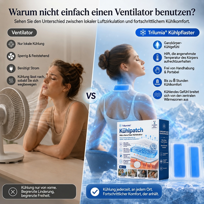 Sommer-Sale🔥🐟Letzter Tag 50% RABATT丨Trilumia® Kühlpad – Fortschrittliches 8H-Kühlpflaster für Nacken & Körper❄️