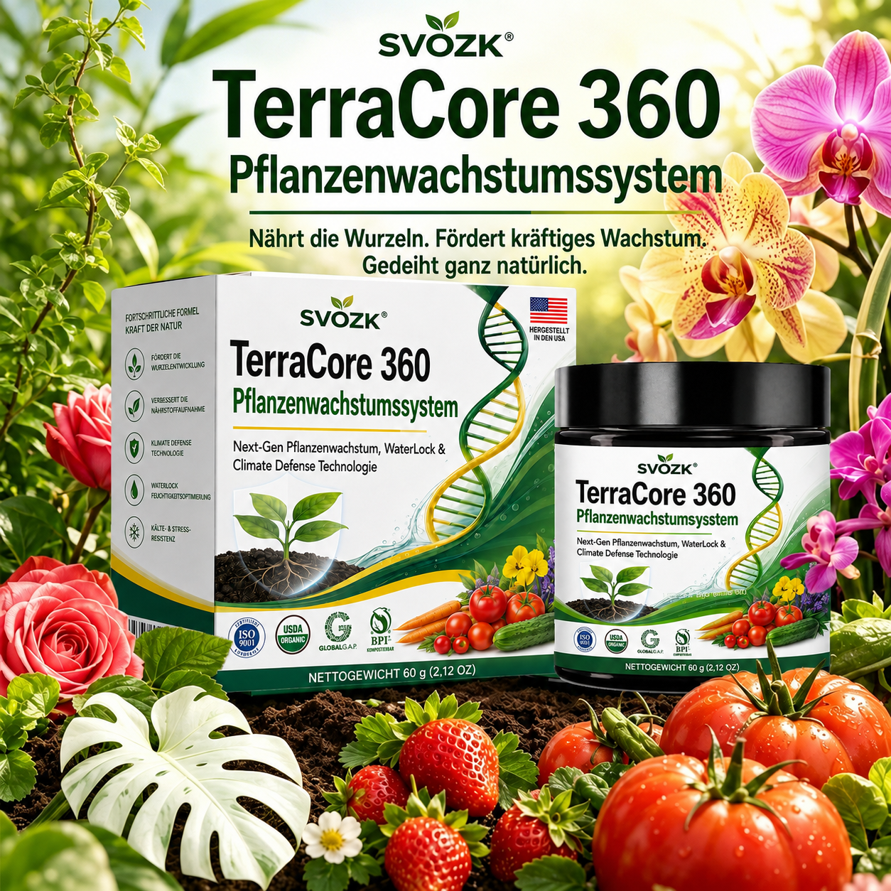 🇩🇪 𝐎𝐟𝐟𝐢𝐳𝐢𝐞𝐥𝐥𝐞𝐫 𝐌𝐚𝐫𝐤𝐞𝐧𝐬𝐡𝐨𝐩 | 🍃SVOZK® TerraCore 360  Pflanzenwachstumssystem – Stärkere Wurzeln, Gesündere Pflanzen & Größere Ernten
