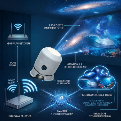 Sommer-Sale🔥🐟Letzter Tag 70% RABATT丨REBYIPO® STERNENMEER — Intelligenter 5D-Holografie-Sternenhimmel- & Ozean-Projektor 🌠