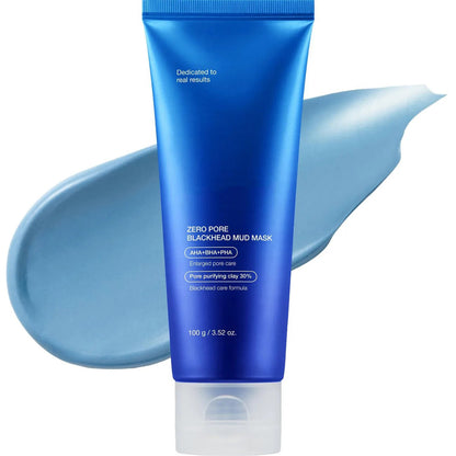 Mascarilla Facial de Arcilla Contra Poros y Puntos Negros - Enfriamiento de la Piel y Cierre de Poros 🩵💙