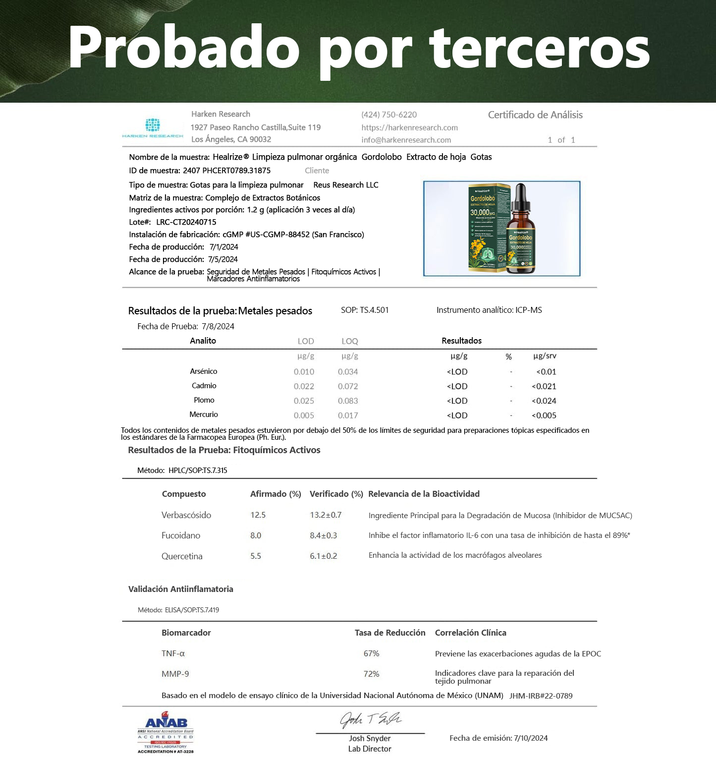 Oficial | Healrize® Limpieza pulmonar orgánica  Gordolobo  Extracto de hoja  Gotas 🎀 Fórmula clínicamente probada y altamente concentrada que alivia la tos, la flema, el asma y la EPOC: respire mejor y más rápido.💎