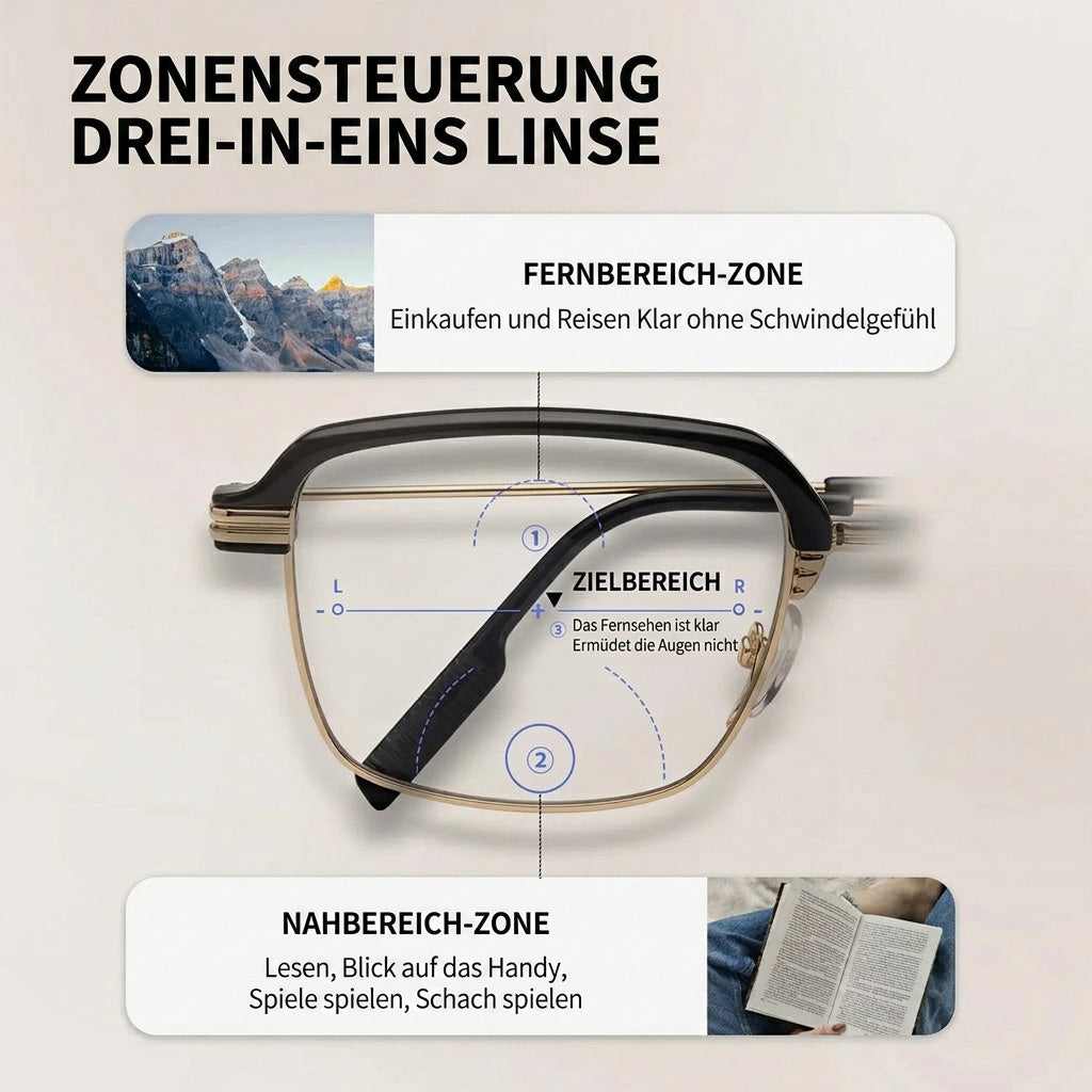 🔥Sale am letzten Tag: 60 % Rabatt 👓 Oneswear® ✨ Selbstregulierende HD-Lesebrille🐟
