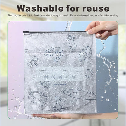 🔥SVOZK®  50% OFF Today! 30PCS Reusable Foil Food Storage Bags – Keep Food Fresh, Sealed & Organized