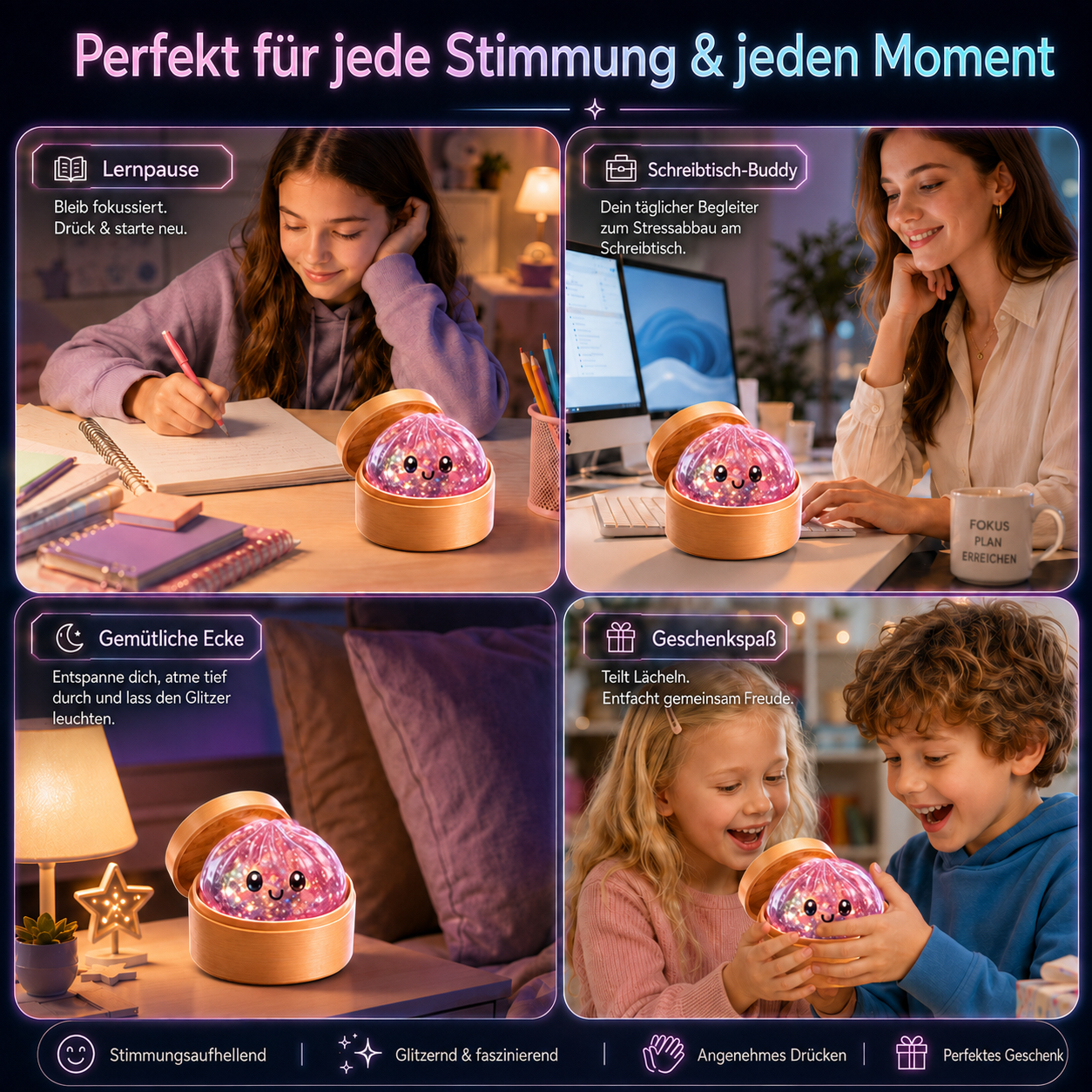 Sommer-Sale🔥🐟🚨 LETZTER TAG: 50% RABATT SICHERN! | Toaimer® Magisches Jiaozi-Schiel-Gesicht Anti-Stress-Squishy 🥟