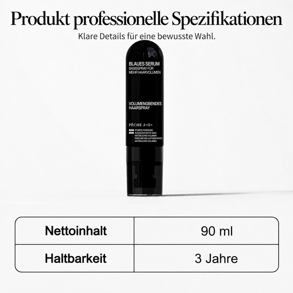 90 ml GarageLine® Volumen-Styling-Spray, langanhaltender Sprühnebel mit süßem Pfirsichduft✨