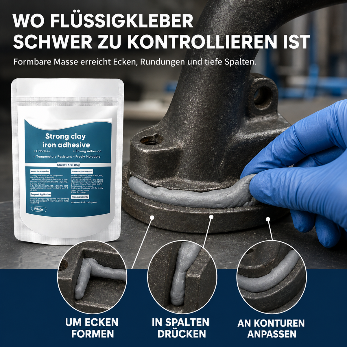 𝐁𝐢𝐥𝐥𝐡𝐨𝐥®🔥JETZT 50% RABATT SICHERN🔥 Wasserdichter hitzebeständiger Epoxidkitt-Reparaturset🐟