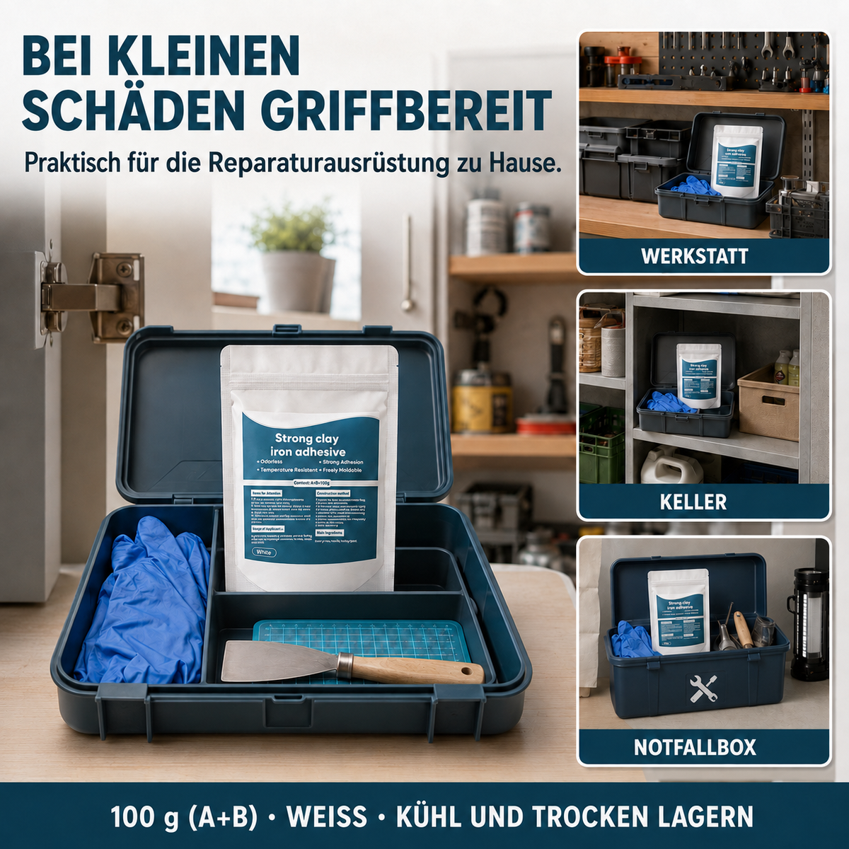 𝐁𝐢𝐥𝐥𝐡𝐨𝐥®🔥JETZT 50% RABATT SICHERN🔥 Wasserdichter hitzebeständiger Epoxidkitt-Reparaturset🐟