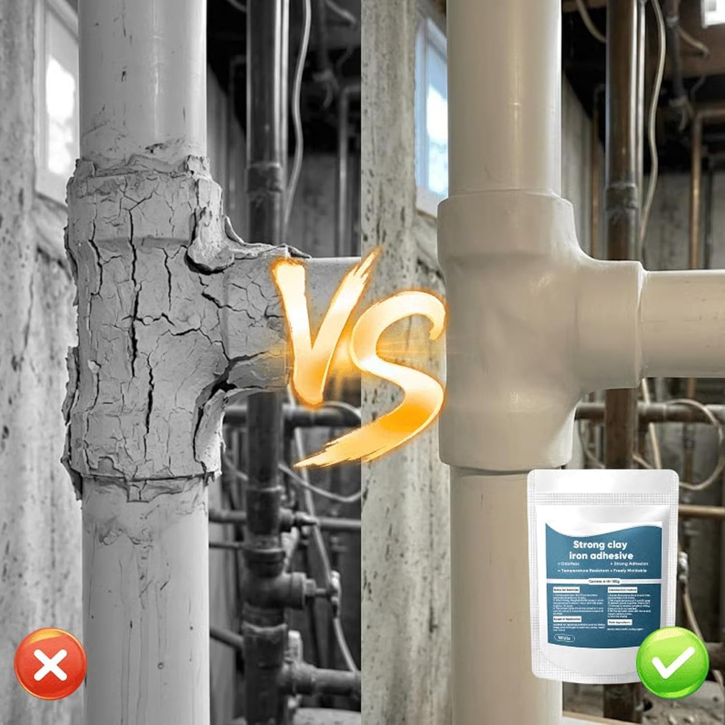 𝐁𝐢𝐥𝐥𝐡𝐨𝐥®🔥JETZT 59% RABATT SICHERN🔥 Wasserdichter hitzebeständiger Epoxidkitt-Reparaturset