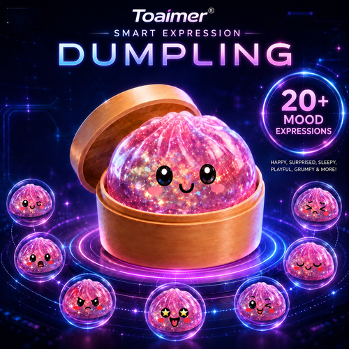 Sommer-Sale🔥🐟🚨 LETZTER TAG: 50% RABATT SICHERN! | Toaimer® Magisches Jiaozi-Schiel-Gesicht Anti-Stress-Squishy 🥟