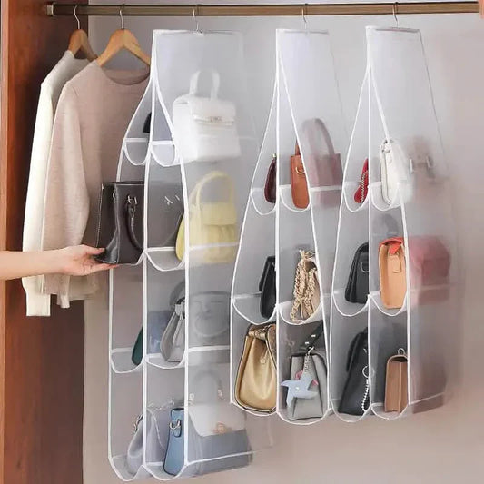 SVOZK® Hanging Handbag Organizer for Closet - Multi-Tier Purse Storage