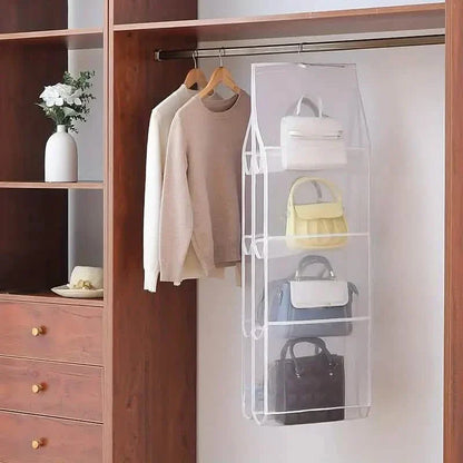 SVOZK® Hanging Handbag Organizer for Closet - Multi-Tier Purse Storage