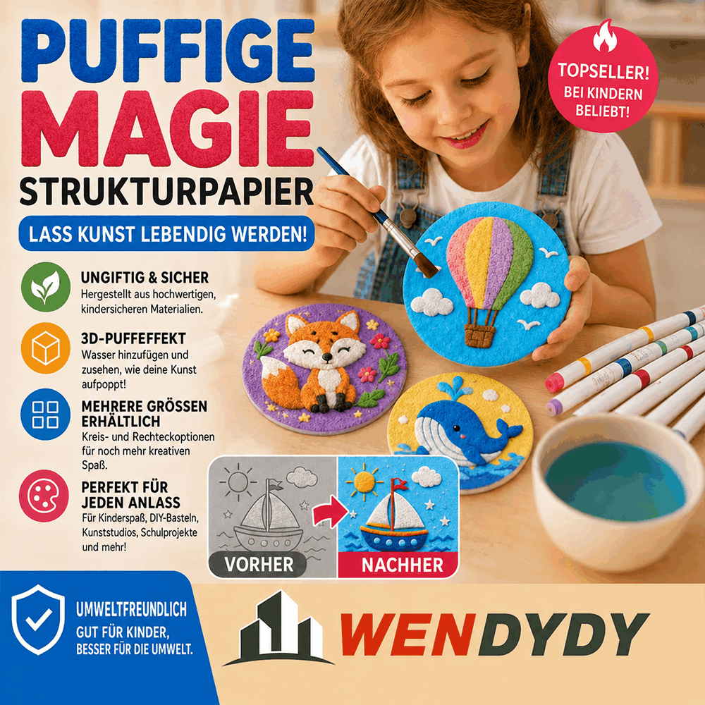 40%---IEY® 3D-Strukturpapier mit Aufpluster-Effekt 🎁🎁