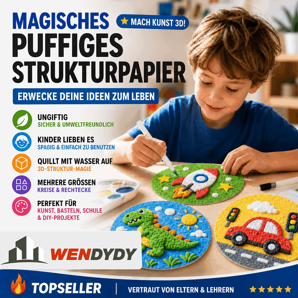 40%---IEY® 3D-Strukturpapier mit Aufpluster-Effekt 🎁🎁