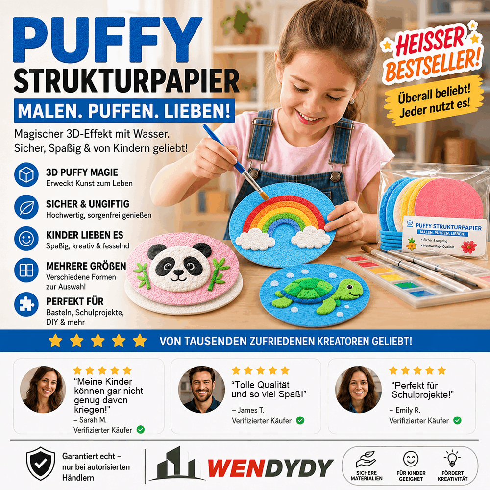 40%---IEY® 3D-Strukturpapier mit Aufpluster-Effekt 🎁🎁