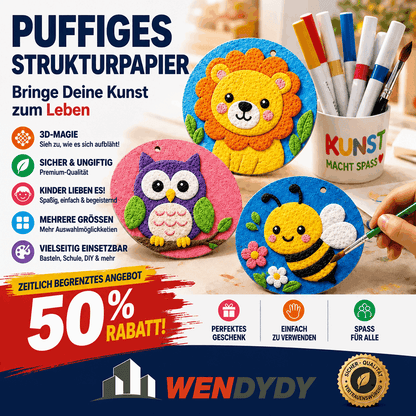 40%---IEY® 3D-Strukturpapier mit Aufpluster-Effekt 🎁🎁
