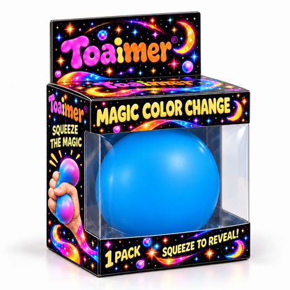 Toaimer Verpackung in Blau mit glatter Balloberfläche